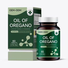 Oregano Oil Softgels Manufacturer - 60ct Digestion Liver Sleep Hair Growth 2/Day