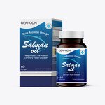Salmon Fish Oil Softgels Manufacturer - 60 Count 0.6g Private Label 36-Month Shelf