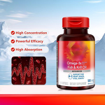Krill Oil Softgels Manufacturer - Omega-3 4-in-1 Antioxidant Hair Growth OEM