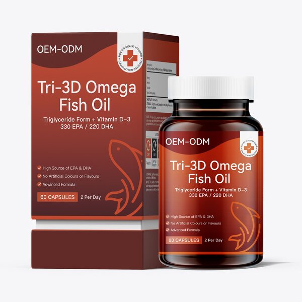 Omega 3 Fish Oil Softgels Manufacturer - 1400mg 90 Count Heart Brain Supplement