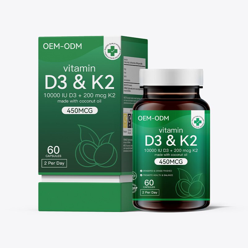 Vitamin D3+K2 Softgels Manufacturer - Complex Vitamin Mineral OEM/ODM