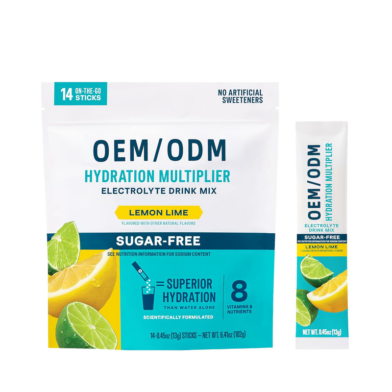 Electrolyte Drink Mix Manufacturer - Lemon Lime Hydration Powder Pack OEM/ODM