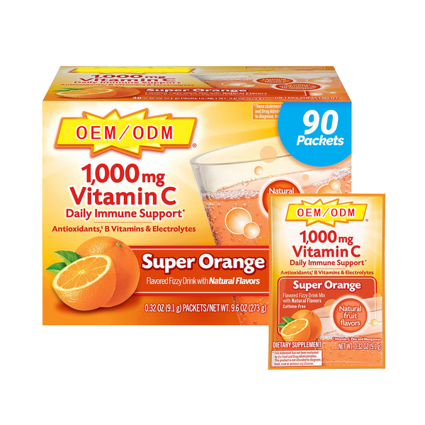 Vitamin C Electrolyte Powder Manufacturer - 1000mg Orange Flavor Adult OEM/ODM