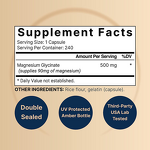 Magnesium Glycinate Capsules Manufacturer - 2/Serving Bone Density Adult OEM