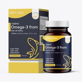 Omega 3 Fish Oil Softgels Manufacturer - 1000/1400mg Halal EPA DHA Heart Brain OEM