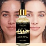 24K Gold Serum Manufacturer - RTS 99.9% Pure Organic Whitening Anti Wrinkle Aging