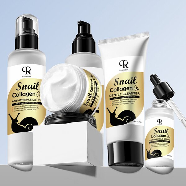 Snail Skincare Set Manufacturer - Mucin Collagen Serum Mask Cream Anti Aging