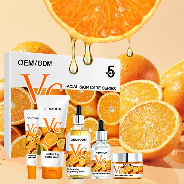 Skin Care Set Manufacturer - Women Vitamin C Serum Hyaluronic Acid Collagen Lotion