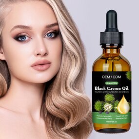 Black Castor Oil Manufacturer - OEM Herbal Anti Loss Repair Smoothing Scalp Strengthening