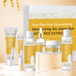 Rice Skin Care Set Manufacturer - OEM Korean 6 Pcs Moisture Firming Facial Set