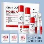 Kojic Acid Skincare Set Manufacturer - Organic Anti-wrinkle Whitening Freckle 6 Pcs