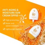 Sunscreen Cream Manufacturer - Private Label Waterproof SPF 60+ Anti-uv Sun Block for Women