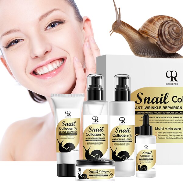 Snail Skincare Set Manufacturer - Professional Collagen Anti-aging 5 Pcs Series