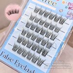 False Eyelashes Manufacturer - Gege Bear Handmade C Degree Synthetic Hair Glue-Free Mermaid Light Airy Natural