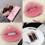 Lip Gloss Product Manufacturer - Herbal Lip Balm Moisturizing Shining Crystal Sweetheart Transparent & Gege Bear