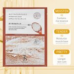 Facial Mask Manufacturer - Rice Essence Moisturizing for Shrink Pores Brighten Skin & OEM ODM