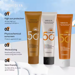 Sunscreen Cream Manufacturer - 100ML SPF50 PA+++ Organic Vegan Non-Greasy Waterproof & OEM Factory