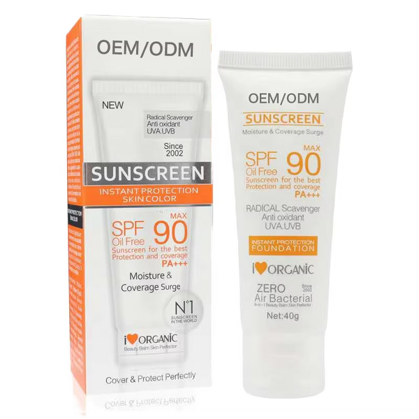 Sunscreen Cream Manufacturer - 50ml SPF 90 Vegan Mineral Herbal Hyaluronic Acid Whitening & Organic