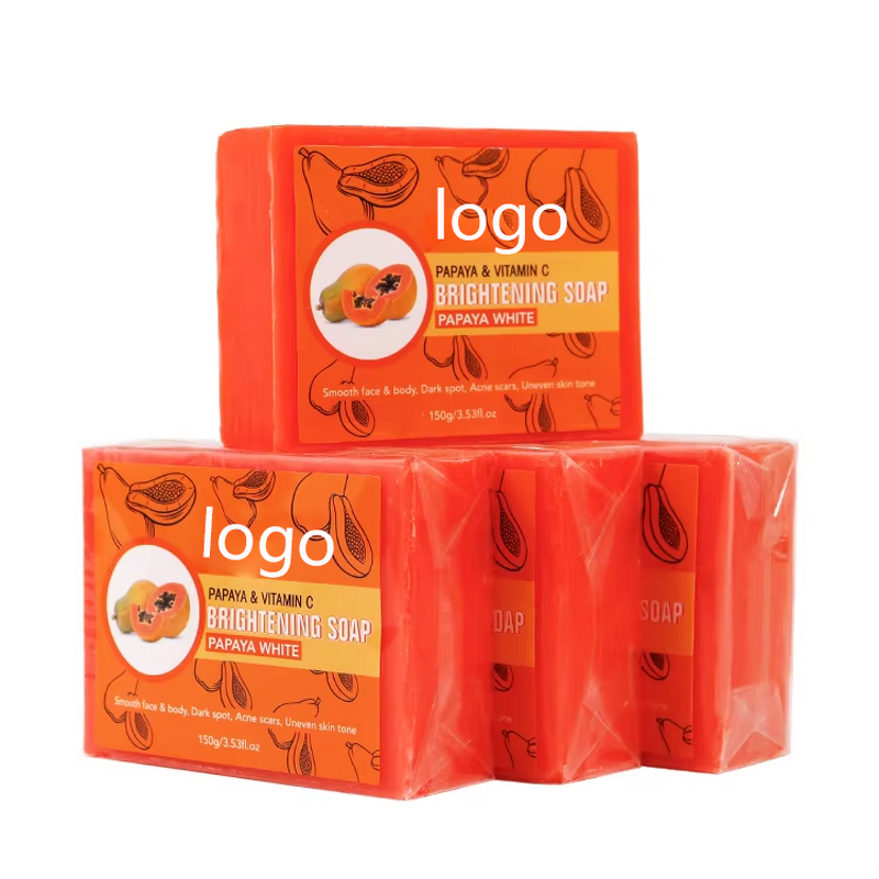 Bar Soap Manufacturer - Organic Papaya Kojic Acid Skin Whitening Anti-Acne Removes Dark Spots for Combination Skin