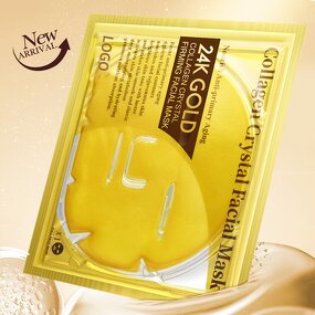 Facial Mask Manufacturer - Gold Collagen Anti-Aging Crystal Compressed Whitening Moisturizing Noodle Essence