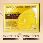 Facial Mask Manufacturer - Gold Collagen Anti-Aging Crystal Compressed Whitening Moisturizing Noodle Essence