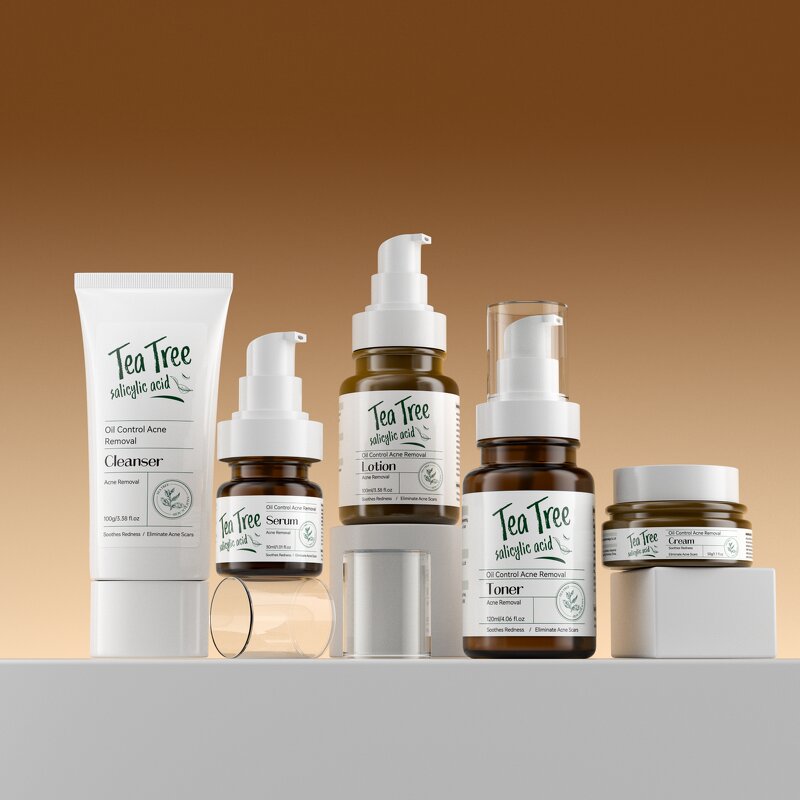 Skin Care Set Wholesale Supplier - Organic Tea Tree for Acne Redness Repairs & Beauty Formula