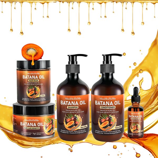 Hair Care Set Manufacturer - Batana Organic Hair Growth Care Moisturizing Anti-Dandruff Anti Hair Loss & Private Label