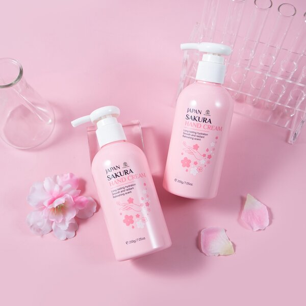 Hand Cream Wholesale Supplier - High Quality Sakura Fragrant Moisturizing Organic Whitening Cherry Blossoms & Private Label