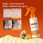 Body Brightening Spray Manufacturer - with Kojic Acid Turmeric Peeling Solution Gently Exfoliates Dead Skin