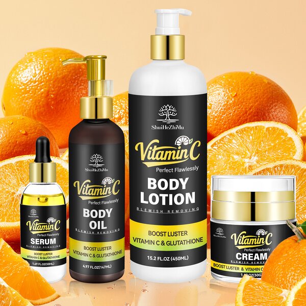 Skin Care Set Manufacturer - Whitening Facial Dark Spots Remover Hyaluronic Acid Vitamin C Serum & Private Label