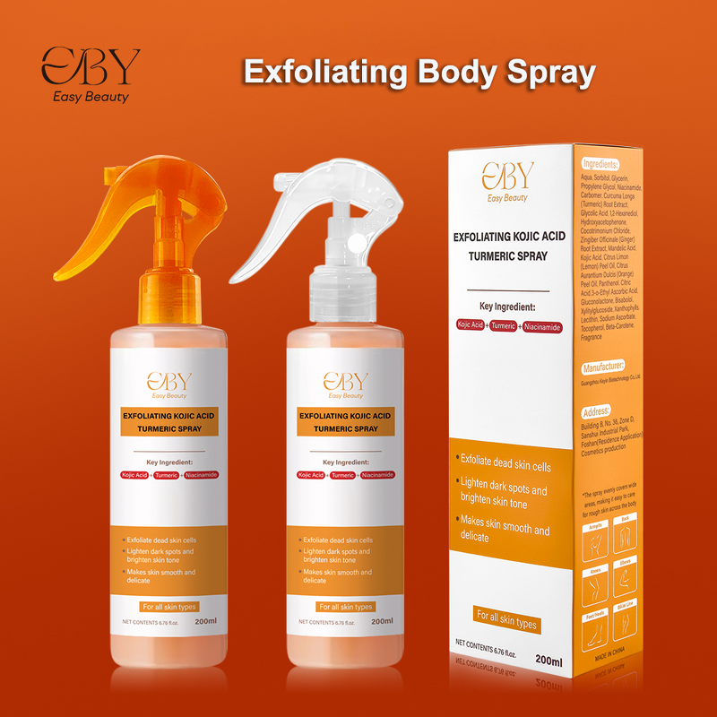 Body Spray Manufacturer - Gentle Exfoliating Kojic Acid Turmeric Peeling Solution for Keratin Care Korean Skincare