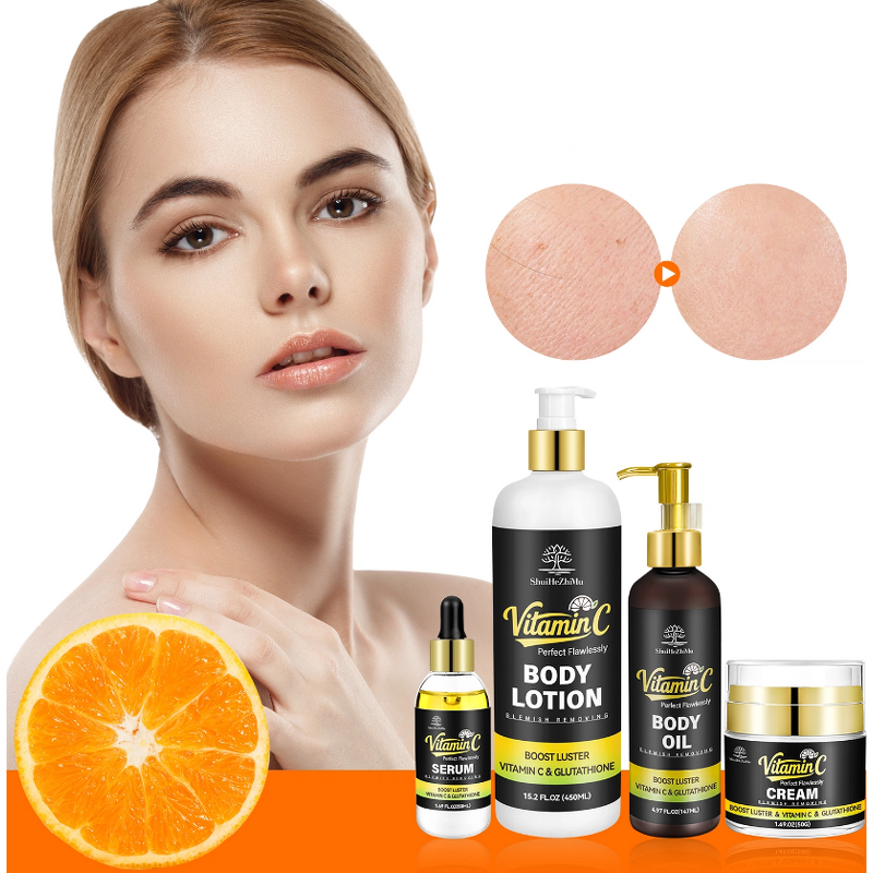 Skin Care Set Manufacturer - Anti-Aging Moisturizing Organic Vegan Face Lightening Whitening Vitamin C & OEM Factory