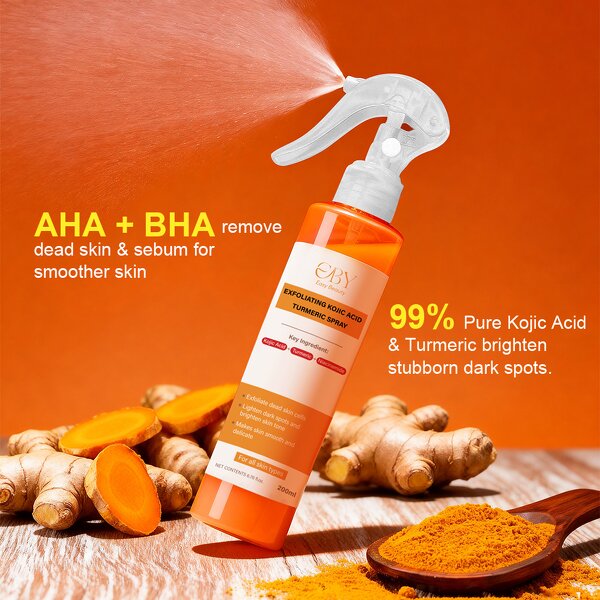Body Spray Manufacturer - Kojic Acid Turmeric Keratin Care Peeling Solution Gently Exfoliates Dead Skin