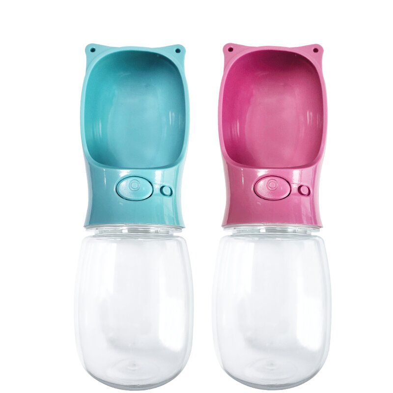 Folding Pet Feeder - 2025 New Clear Plastic Portable Drinking Feeder Dog Walks