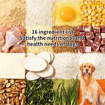 Baked Dry Dog Food - Fresh Meat Low Temp High-Protein Skin Coat Sensitive Digestion