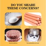 Premium Pet Ham Sausage - High-Protein Fresh Meat Four Flavors Dog Cat Treats