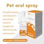 Pet Oral Spray - 30ml Modern Antibacterial Cat Dog Halitosis Treatment Grooming