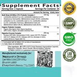 Probiotics Prebiotics Capsules - 60 Billion Lactobacillus Digestive Immune Support for Women