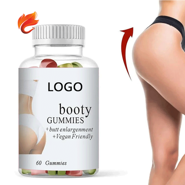 Booty Enlargement Gummies - Private Label Vegan Buttock Breast Hip Booster for Women