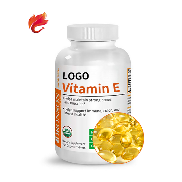 CoQ10 Vitamin E Capsules - Private Label 300mg CoQ10 500mg VE Supplement
