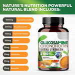 Glucosamine Chondroitin Capsules - Quercetin Turmeric MSM Joint Mobility Support