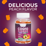 CoQ10 Gummies - Coenzyme Q10 Cellular Energy Antioxidant Max Absorption Support