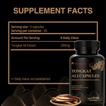 Tongkat Ali Extract Capsules - Organic Blood System Regulation Hard Soft Gel Caps
