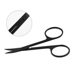 Eyebrow Scissors Supplier - Mini Black Stainless Steel