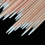 棉签工厂-100支木质尖涂抹棒