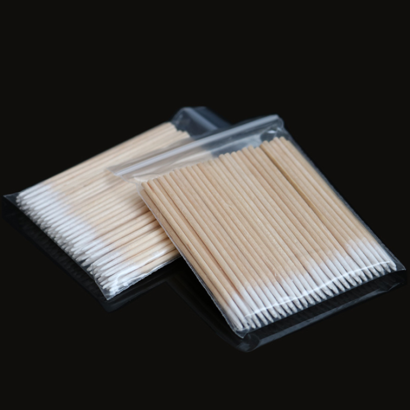 Nail Cotton Swab Manufacturer - 100pcs Wood Clean Sticks