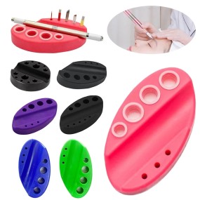 Tattoo Ink Cups Supplier - Black Silicone Pen Holder Stand