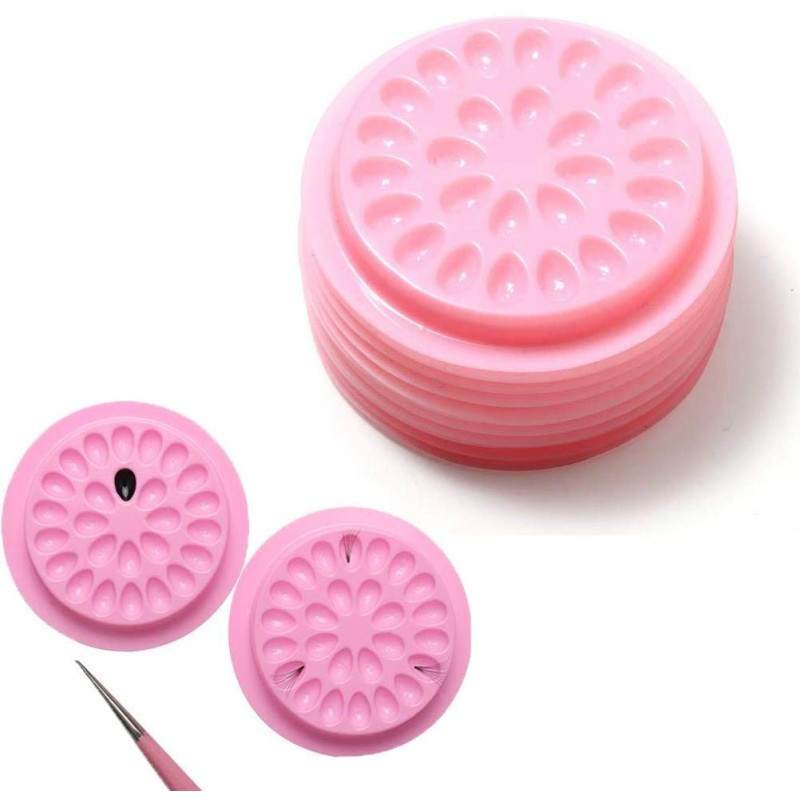 Eyelash Glue Holder Factory - Wholesale Plastic Pink Pads
