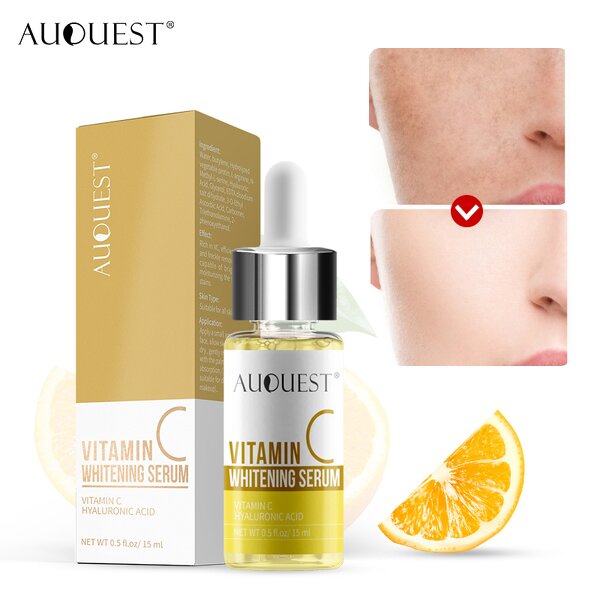 Vitamin C Serum - AuQuest Private Label Organic Whitening Dark Spots Repair Skin Facial