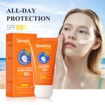 Sunscreen SPF 50 - Private Label Organic All-Day Defense UVA/UVB Moisturizing Whitening
